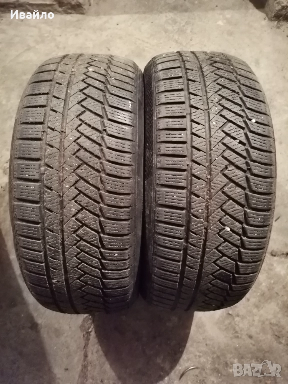 Продавам 2 броя зимни гуми 215.50.17 на 1 сезон дот 2019 Контентал , снимка 1