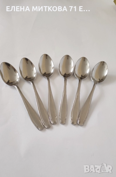 Victorinox Швейцария комплект от 6 бр.масивни чаени лъжички от неръждаема стомана, снимка 1