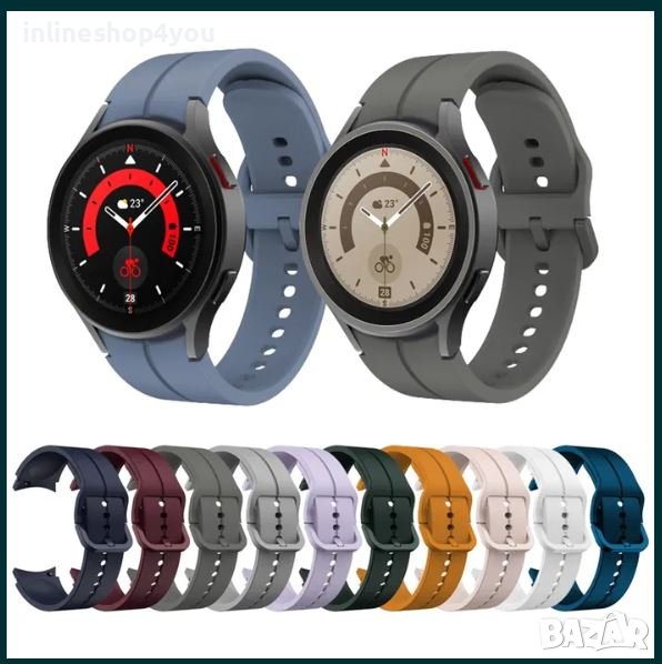 Силиконова Каишка за Samsung Watch5 Pro /Watch4 Classic / Active 2, снимка 1