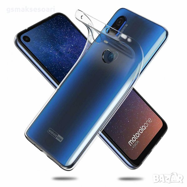Motorola One Vision - Силиконов Прозрачен Кейс Гръб 0.5MM, снимка 1
