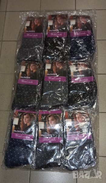 Дамски памучни чорапи, № 36 - 41, състав: Памук 80%, Полиамид 15% и Ликра 5%., снимка 1