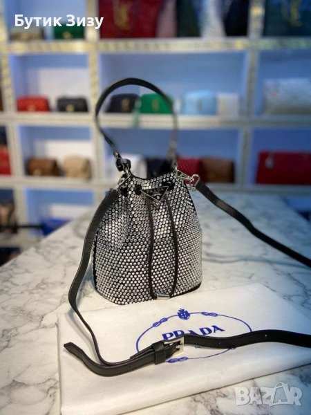 Дамска чанта Prada с камъни, 5 цвята , снимка 1