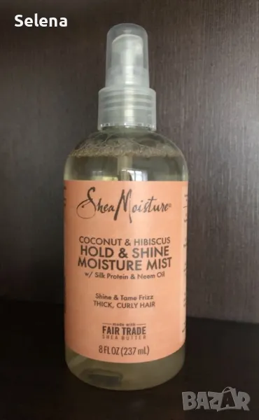 Спрей за коса SheaMoisture Hold & Shine, снимка 1