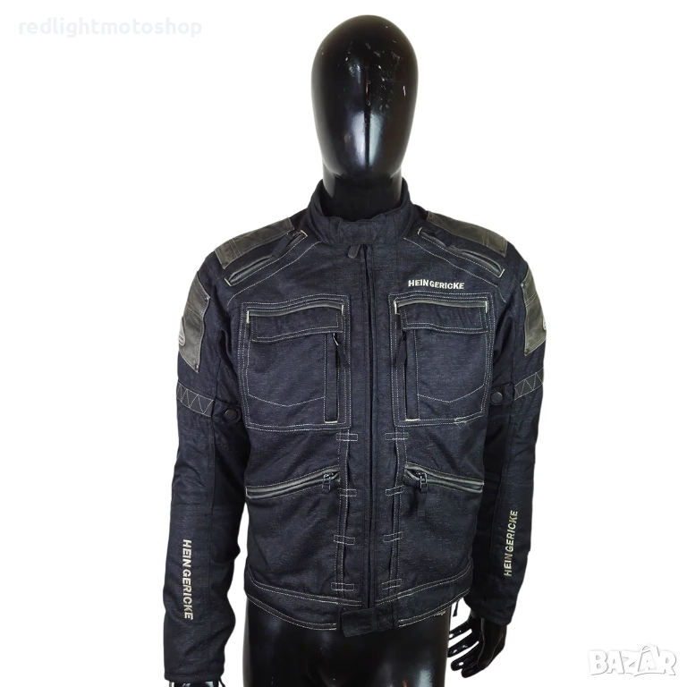 📌 5436 Hein Gericke – Мъжко дънково мото яке, размер 50 – 150 лв., снимка 1