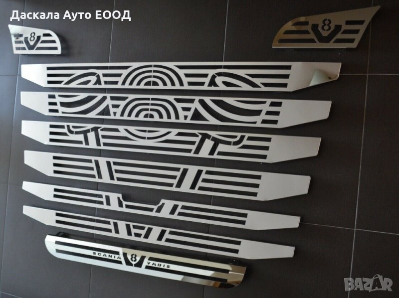 Комплект декорация за предна решетка на Скания SCANIA R 2010-2016г., снимка 1