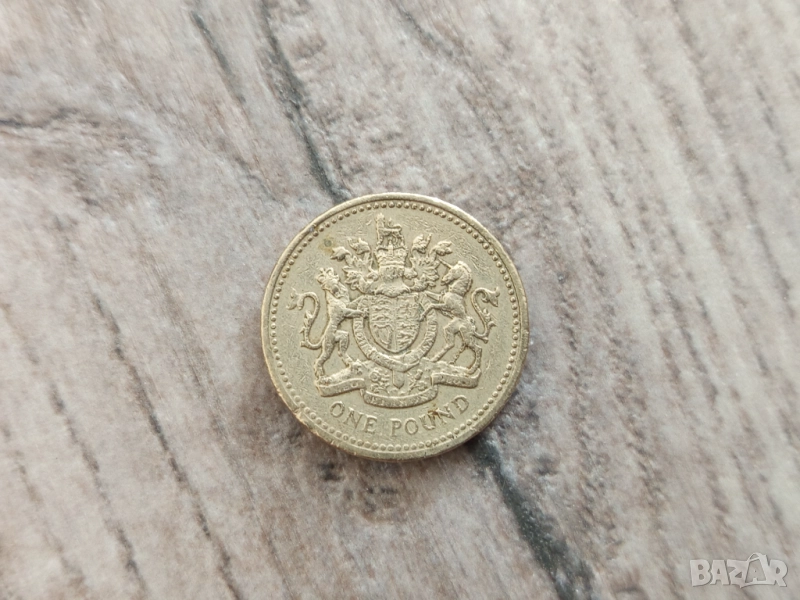 Монета 1993 Великобритания £1 pound (Royal Arms) - Elizabeth II , снимка 1