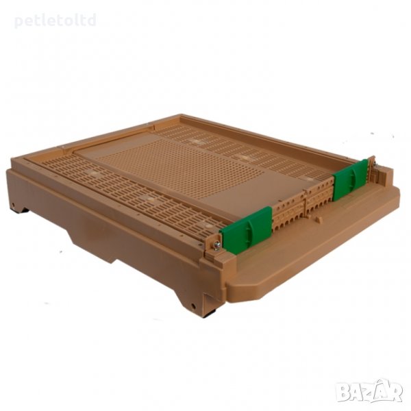 Пластмасово дъно Apimaye, с прашецоуловител и чекмедже за събиране на прашеца, за 10 рамкови кошери, снимка 1