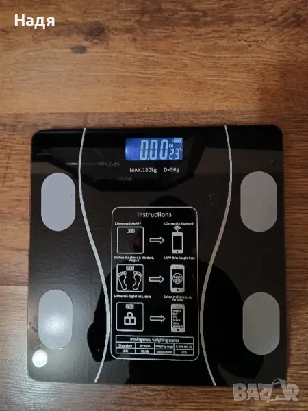 Електронен кантар с Bluetooth , снимка 1