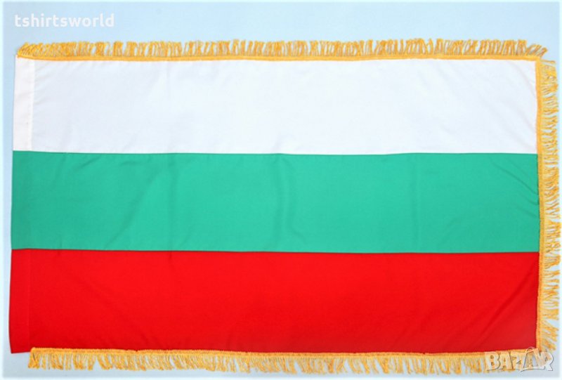 Българско знаме с ресни 70х120см, снимка 1