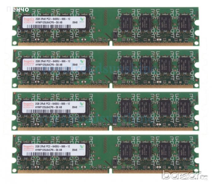 РАМ Памет за INTEL Процесори Kit 2X2GB 2Rx8 PC2-6400 RAM DDR2 800MHz ...