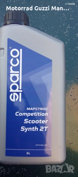 Sparco Масло 2Takt Scooter Synth 2T;Sparko Ester 2T,1литър, снимка 1