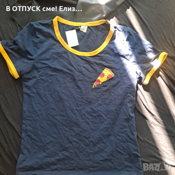 Тениска пица pizza рингер тишърт , снимка 1