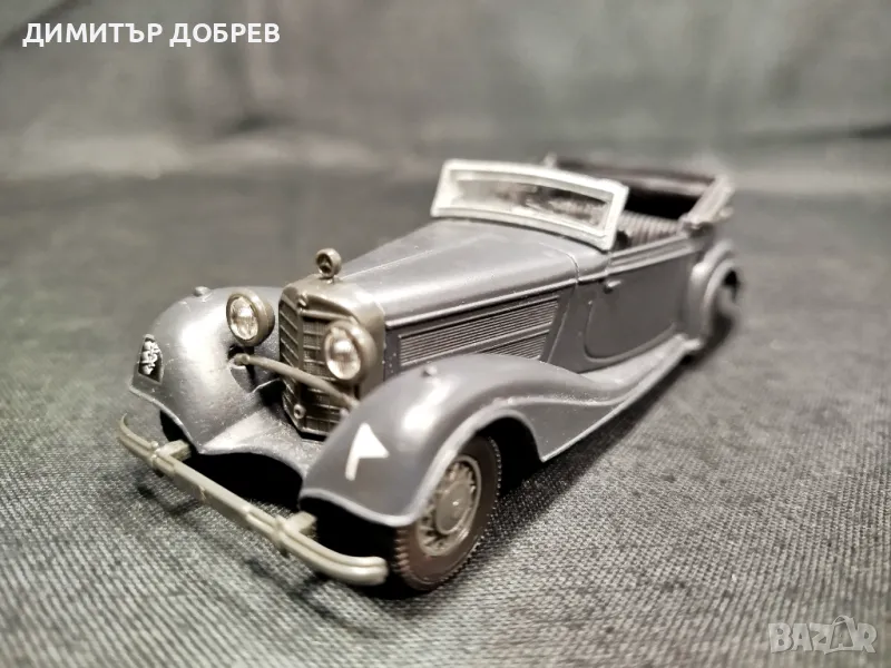 1/43 МЕТАЛНА КОЛИЧКА МАЩАБЕН МОДЕЛ 1939 MERCEDES 540K SOLIDO, снимка 1