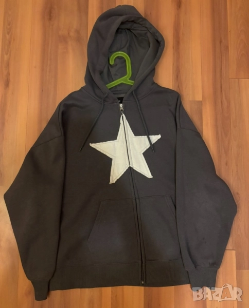 Сив суичър с цип и качулка. От House , снимка 1