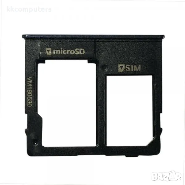 SIM / MicroSD държач 2 SIM /Син/ за Samsung A10e / A102 / A202 Баркод : 114902, снимка 1