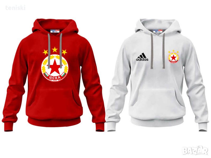 Качествени суичъри на ЦСКА 2 модела Всички размери, снимка 1