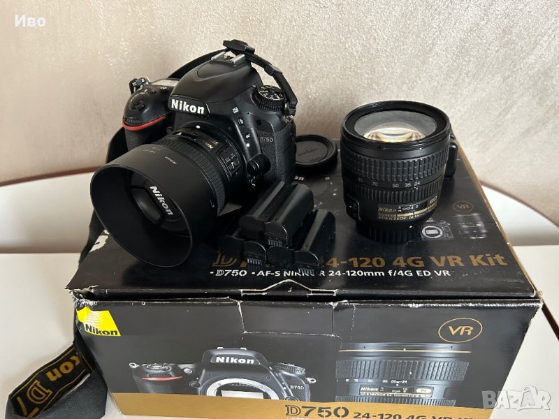Nikon d750 + 50mm f1.8g 24-85mm + светкавица godox v860iin, снимка 1