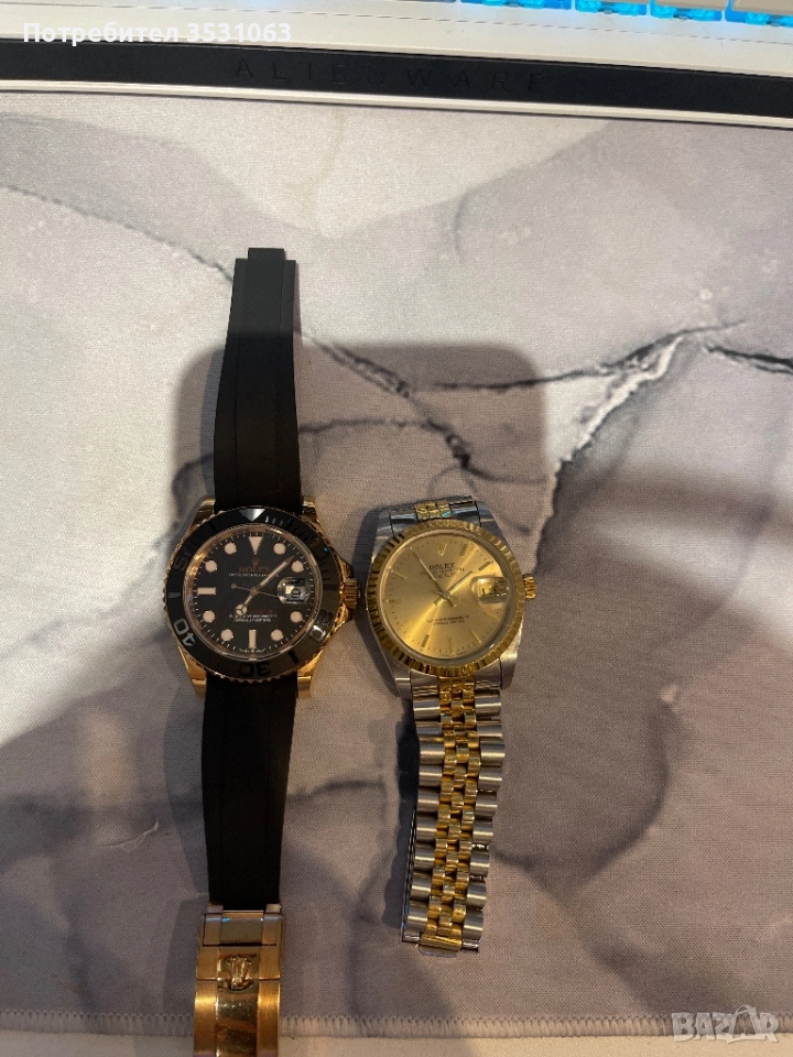 2 броя часовници тип Rolex – Submariner + Datejust (реплики), снимка 1