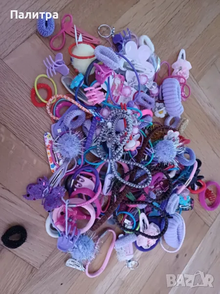 Голям лот от  детски ластици и фиби, снимка 1