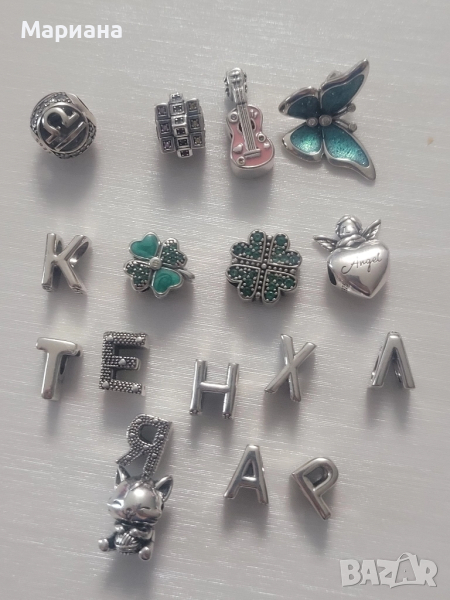Сребърни талисмани за гривна пандора, снимка 1