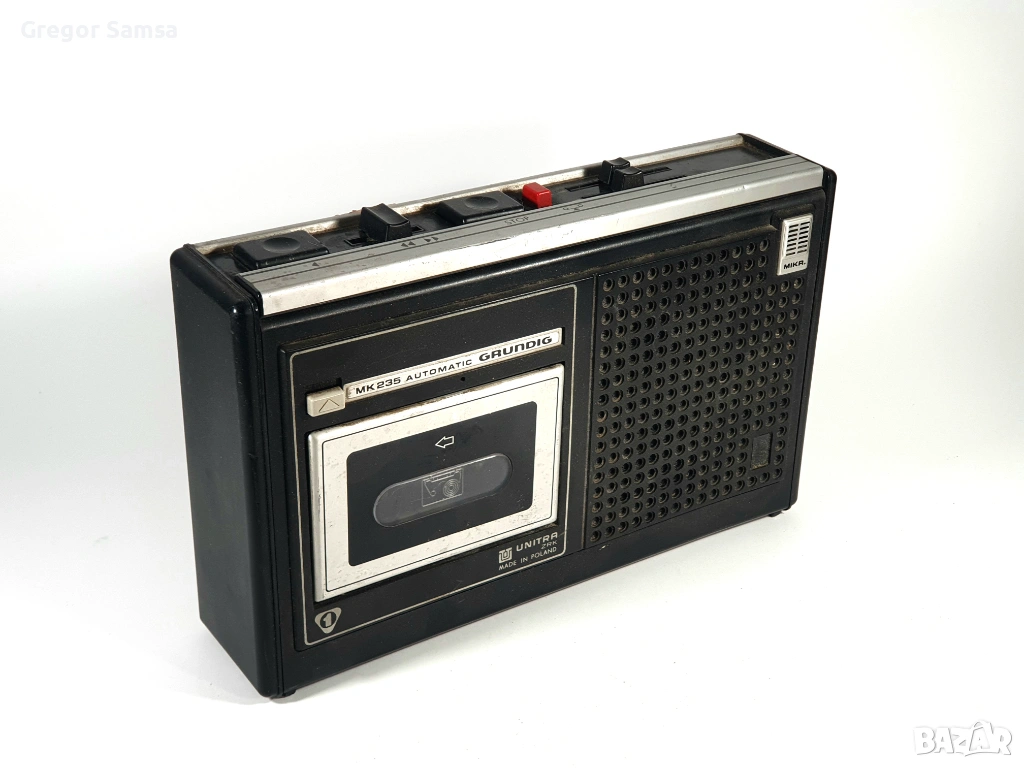 Касетофон GRUNDIG UNITRA MK235 Automatic Грундиг Унитра Буумбокс Ретро Винтидж, снимка 1