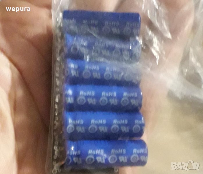 кондензатор кондензаторна батерия 2 000 000 микрофарада 2 фарада с размерите на кибритена кутийка, снимка 1