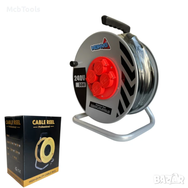 Макара удължител 25 и 50 метра 2х2.5mm - T645 и T646, снимка 1