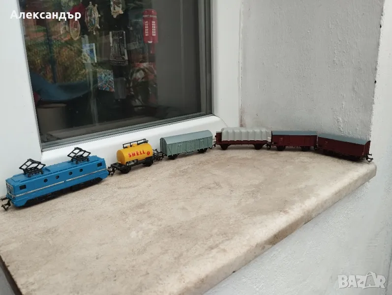 Електрически локомотив вагони и трансфоматор, снимка 1