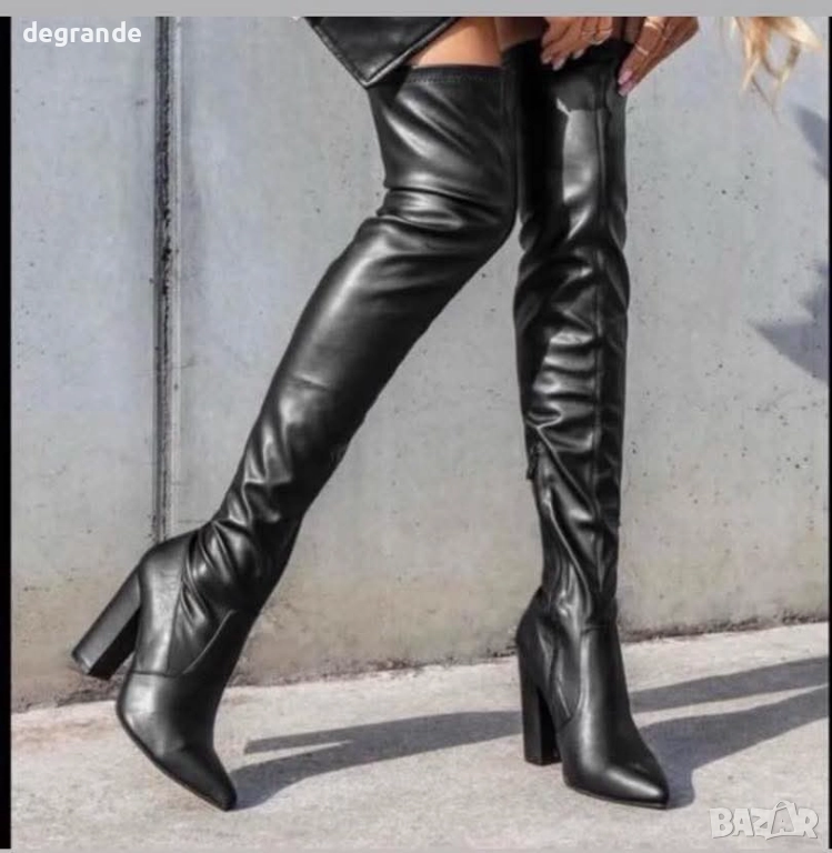 Елегантни Кожени Ботуши , снимка 1