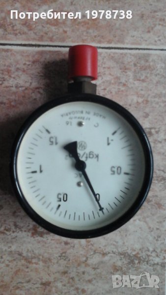 Продавам мановакумметър от-1 до + 1.5 атмосфери , снимка 1