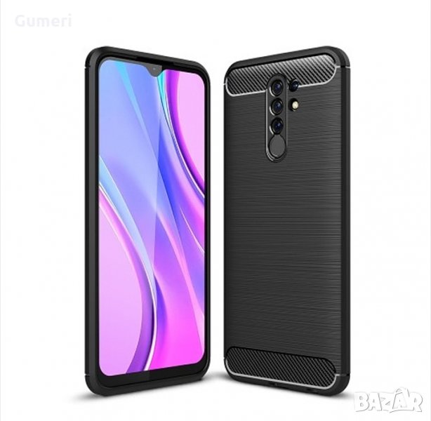  Xiaomi Redmi 9 Карбонов удароустойчив гръб , снимка 1