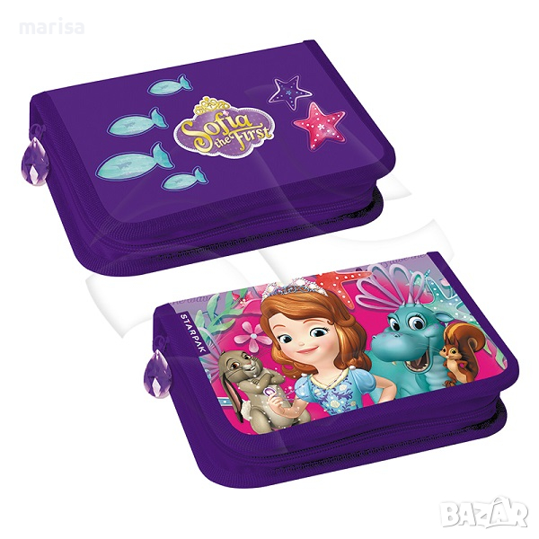 Несесер STARPAK, Sofia The First, 1 цип, 2 клапи, Празен 348662, снимка 1