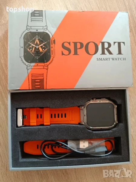Спортен Смарт мъжки часовник с блутут, водоустойчив 2 инчов HD дисплей, снимка 1