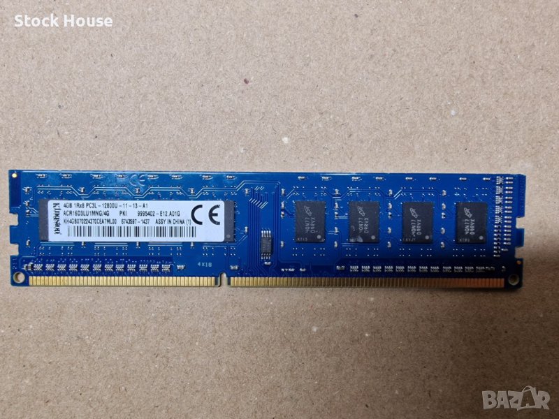 4GB Kingston 1600 MHZ DDR3L PC3L-12800 за компютър - 2, снимка 1