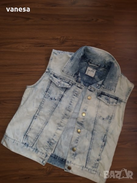 Страхотен дънкен елек-С/М размер, снимка 1