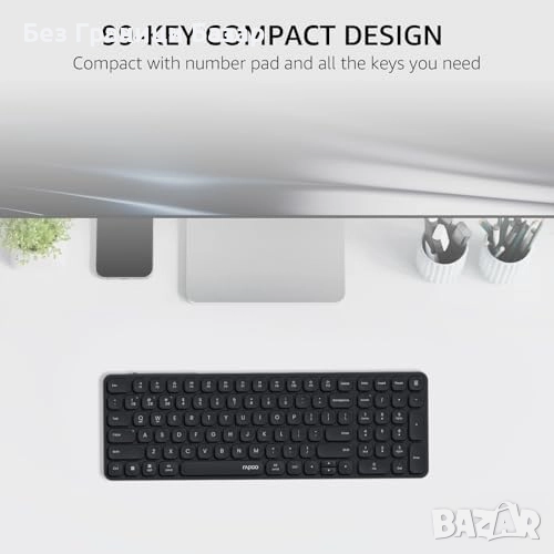 Нова Ултратънка алуминиева клавиатура за лаптоп таблет телефон работа, снимка 1
