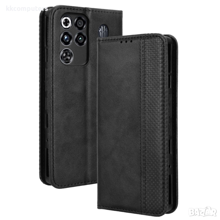 Кожен Ретро Калъф за ZTE nubia RedMagic 11 Pro 5G / 11 Pro+ 5G- Магнитно затваряне, Държач за карти , снимка 1