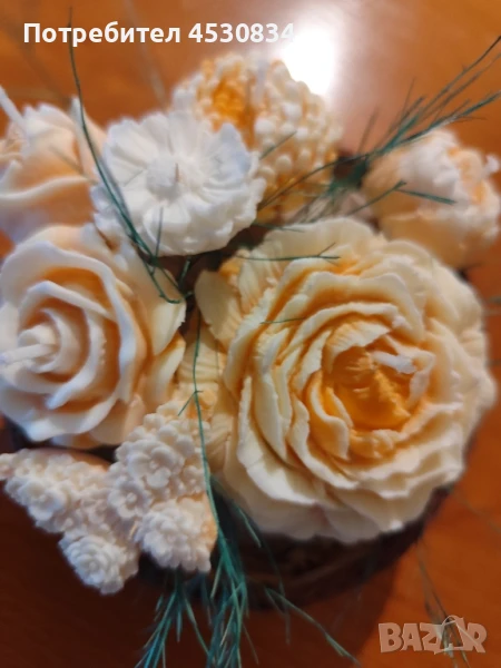 Букет от свещи соев восък., снимка 1
