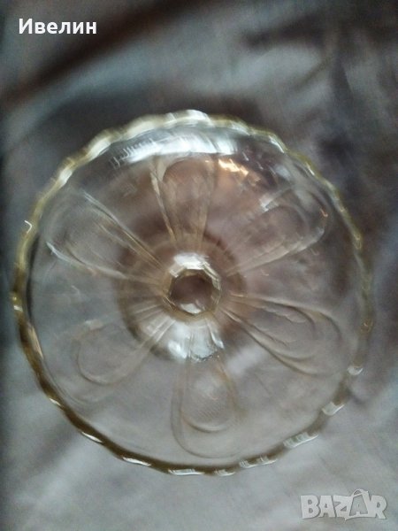 кристална купа,фруктиера арт деко, снимка 1