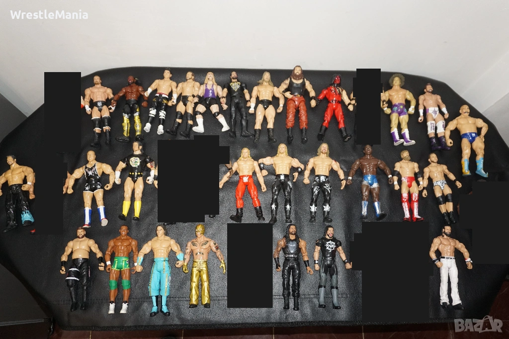 28 Кеч Фигури Iron Sheik/Braun Strowman/Kofi Kingston/Kurt Angle/Roderick Strong/TJP/CM Punk/Edge, снимка 1