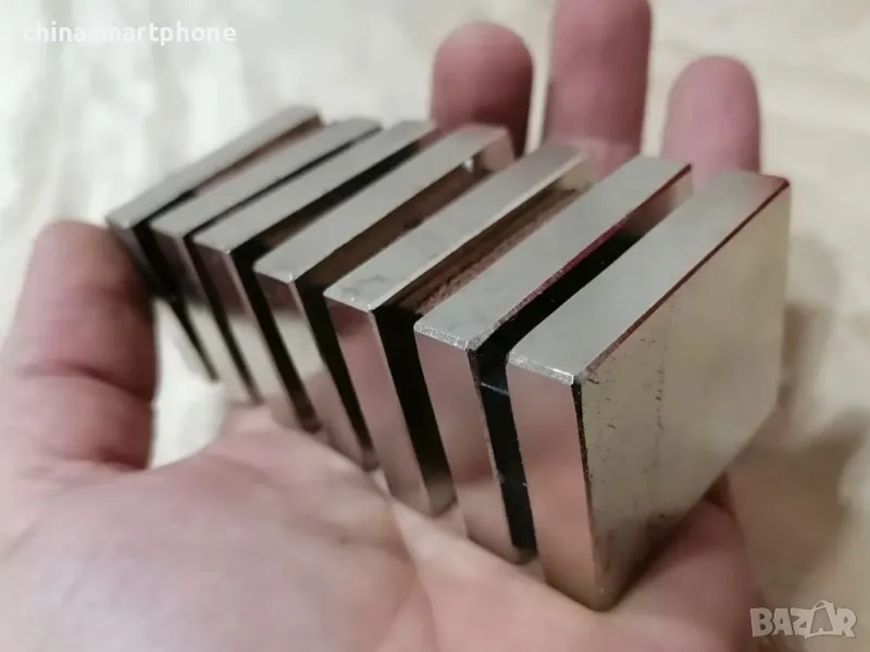 Неодимов магнит 50x40x10mm МАГНИТ неодимов N52, magnit от moqtmagazin .com (моят магазин), снимка 1