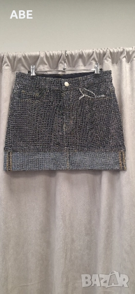 Дънкова пола с камъни , снимка 1