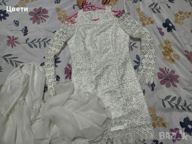 Бяла рокля за сватба,подпис или повод