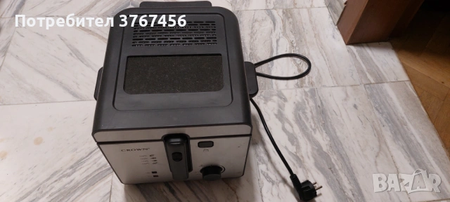 Фритюрник Crown CDF-2516SB, 2.5 л. вместимост, 1600W