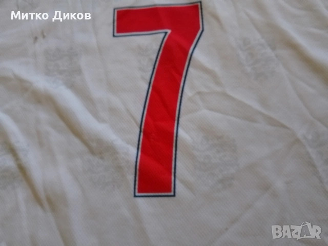 Англия футболна фенска тениска #7 Дейвид Бекъм размер Л, снимка 2 - Футбол - 54341711