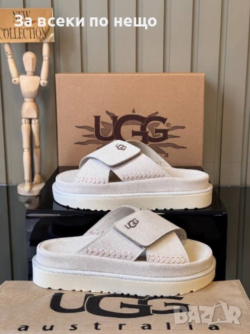 UGG Дамски Бели Чехли ЮДЖИДЖИ Код E717, снимка 3 - Чехли - 51225581