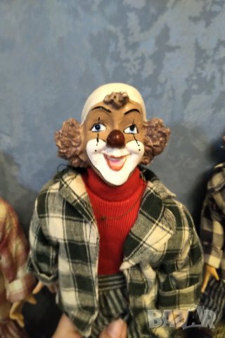 Редки керамични клоуни ръчна изработка , снимка 5 - Колекции - 34067215