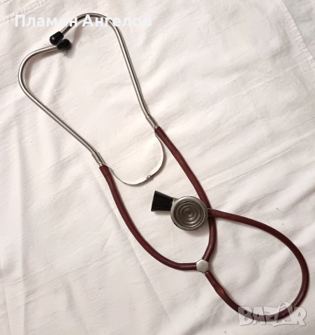 Стар медицински инструмент, стетоскоп, снимка 2 - Антикварни и старинни предмети - 53964550