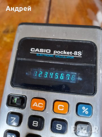 Стар калкулатор Casio Pocket-8S, снимка 5 - Други ценни предмети - 42908907