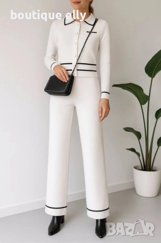 дамски комплект в черно и бяло, снимка 2 - Комплекти - 52283330